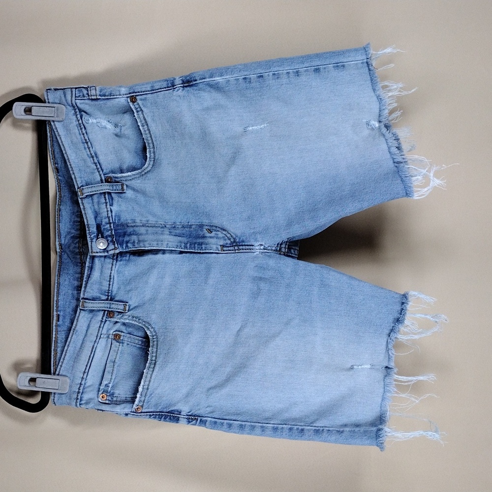 Levi's Skinny Taper Casual Light Blue Streetwear Denim Cotton Fringe Jeans